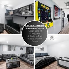 Arcade Fun: Pet-Friendly Chicago Apt, Sleeps 12