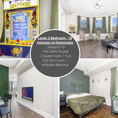 PacMan Arcade Getaway • Near Downtown • Sleeps 10