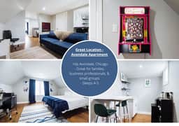 Fun Logan Square Apt • Games • Pets • Sleeps 5 - Image 5