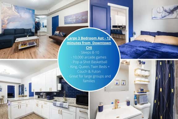 Epic Arcade Apt, Sleeps 10, Pet-Friendly, King Bed - Imagem 1