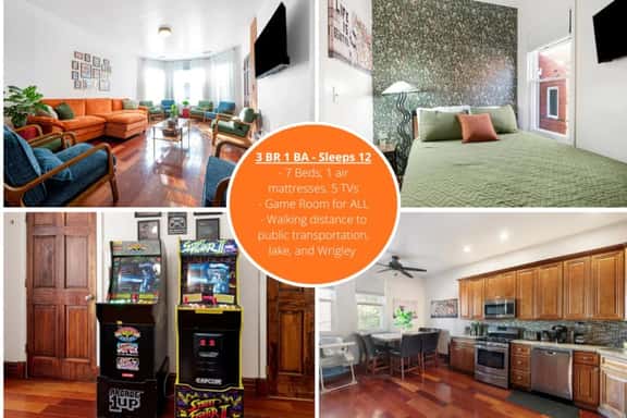 Spacious 3 BR Game and Arcade Apt in Wrigleyville - Image 1