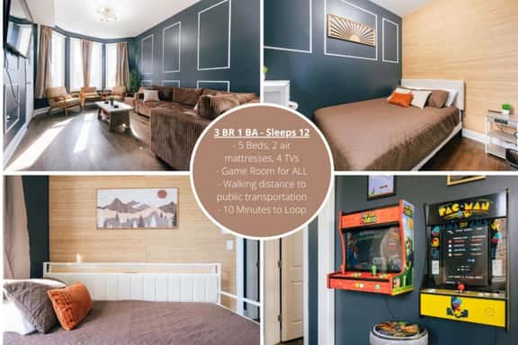 Spacious Arcade Apt for 12 Guests 10 min Downtown - Imagen 1
