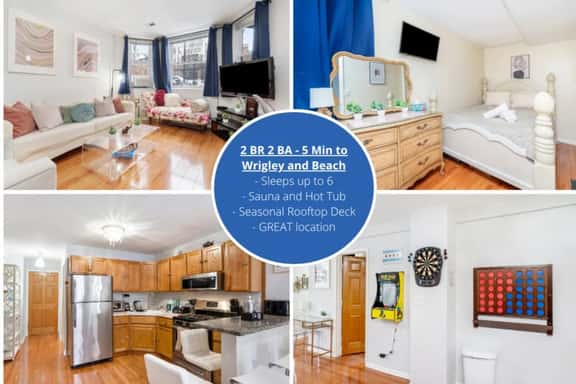 Wrigleyville: Hot Tub, Sauna & Parking w/Games - Image 1