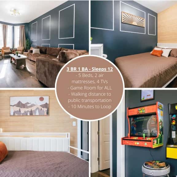 Spacious Arcade Apt for 12 Guests 10 min Downtown - Imagen 1