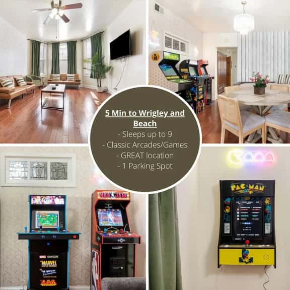 Fun Wrigley Game Apt w/ Free On Site Parking - Imagem 1