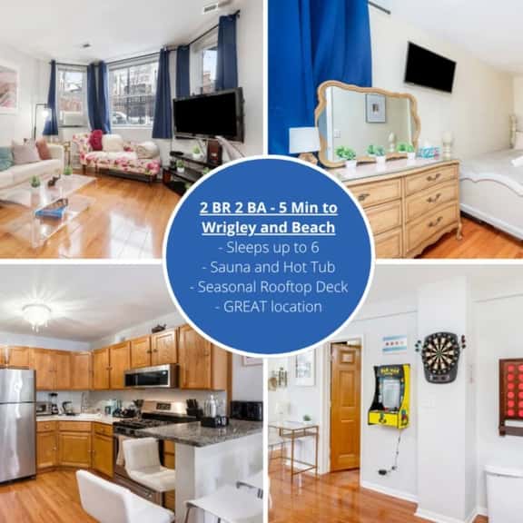 Wrigleyville: Hot Tub, Sauna & Parking w/Games - Image 1
