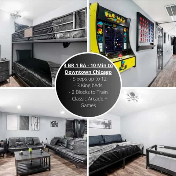 Arcade Fun: Pet-Friendly Chicago Apt, Sleeps 12 - Image 1
