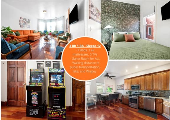 Spacious 3 BR Game and Arcade Apt in Wrigleyville - Image 1