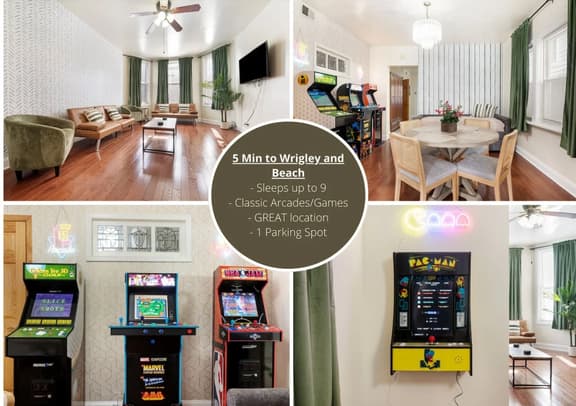Fun Wrigley Game Apt w/ Free On Site Parking - Image 1